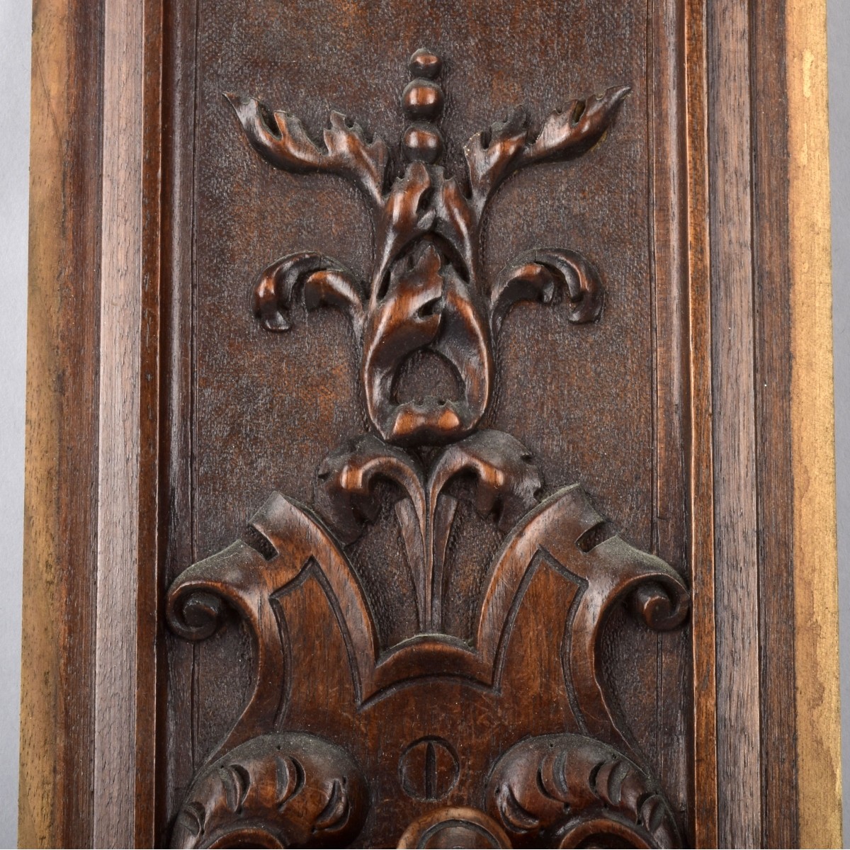Pr. Carved Door Panels Head Relief