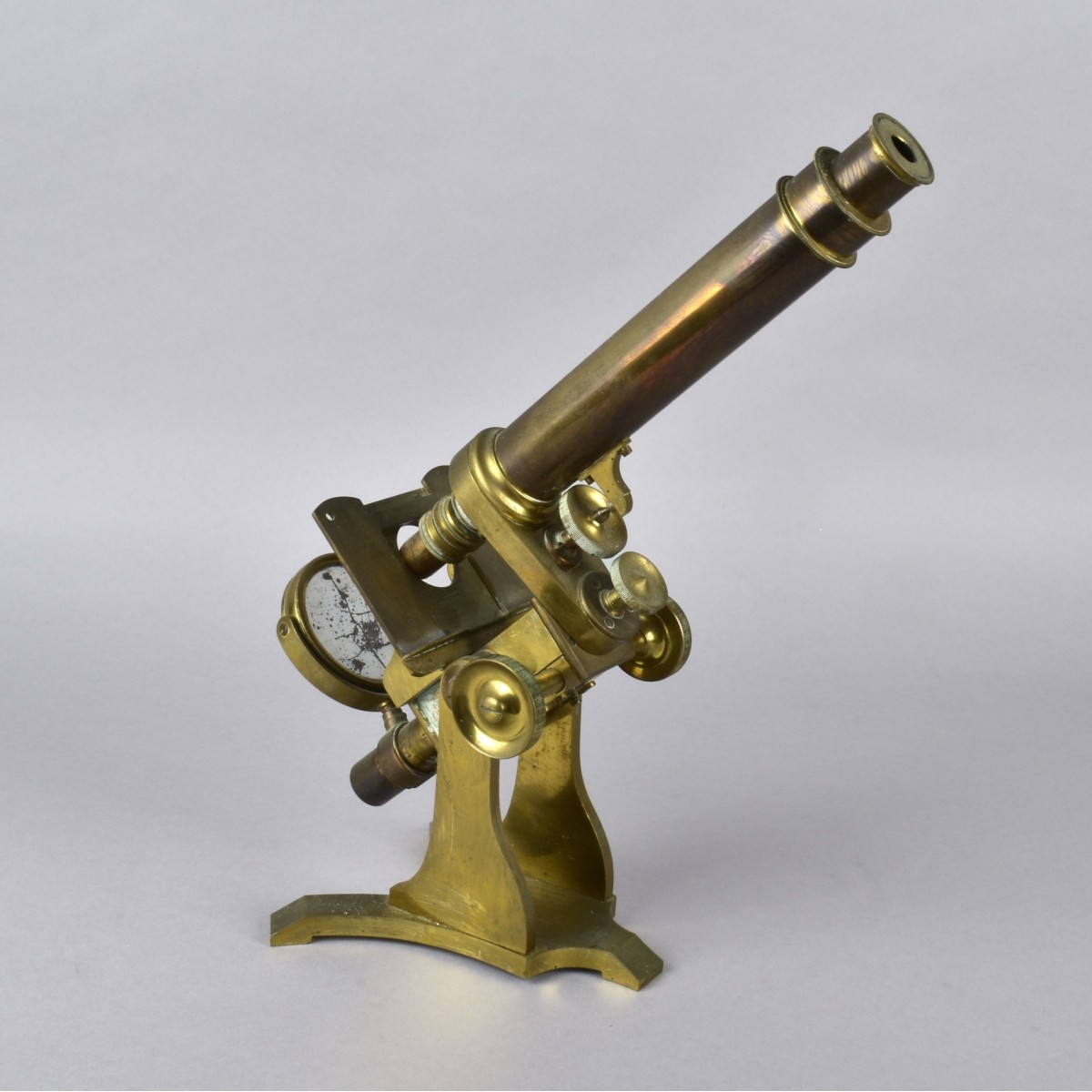 Baker London Bronze Microscope
