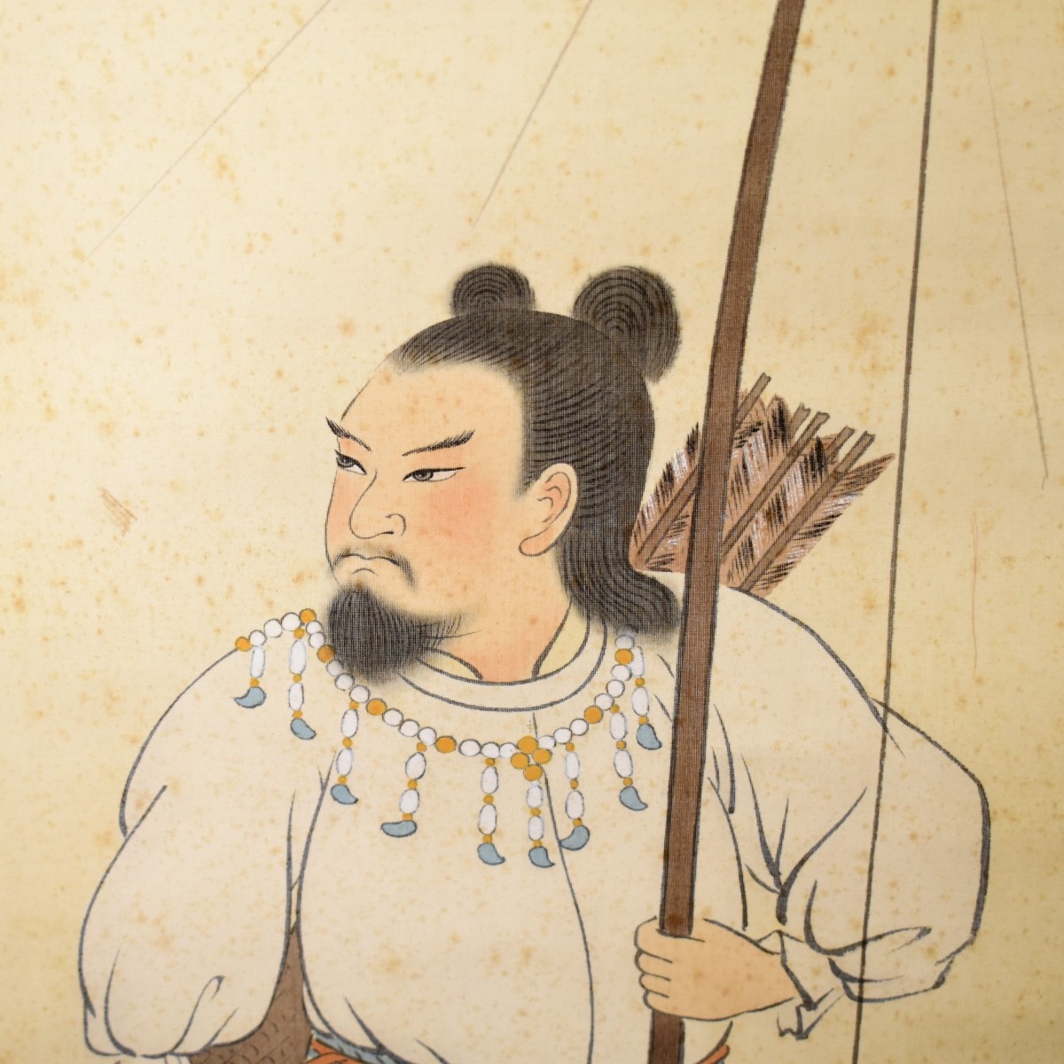 Chinese Scroll Warrior Archer