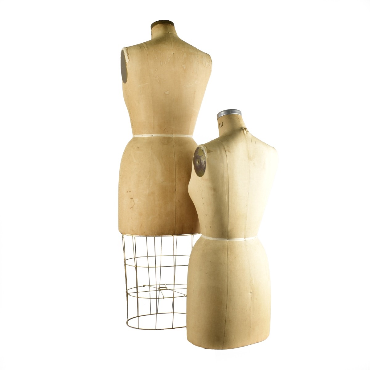 Two (2) Vintage Mannequin Torso Dress Forms