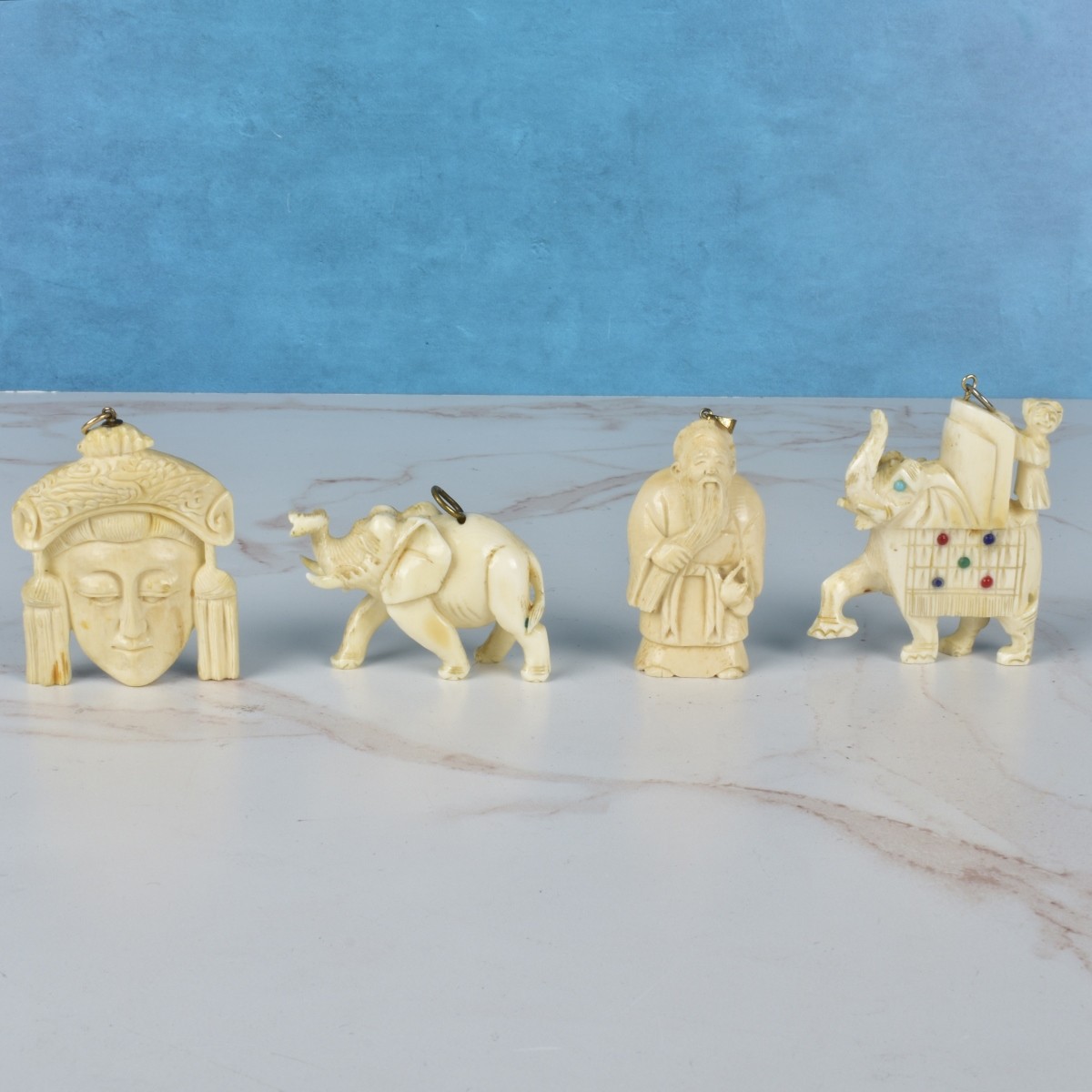 Asian Carved Pendants