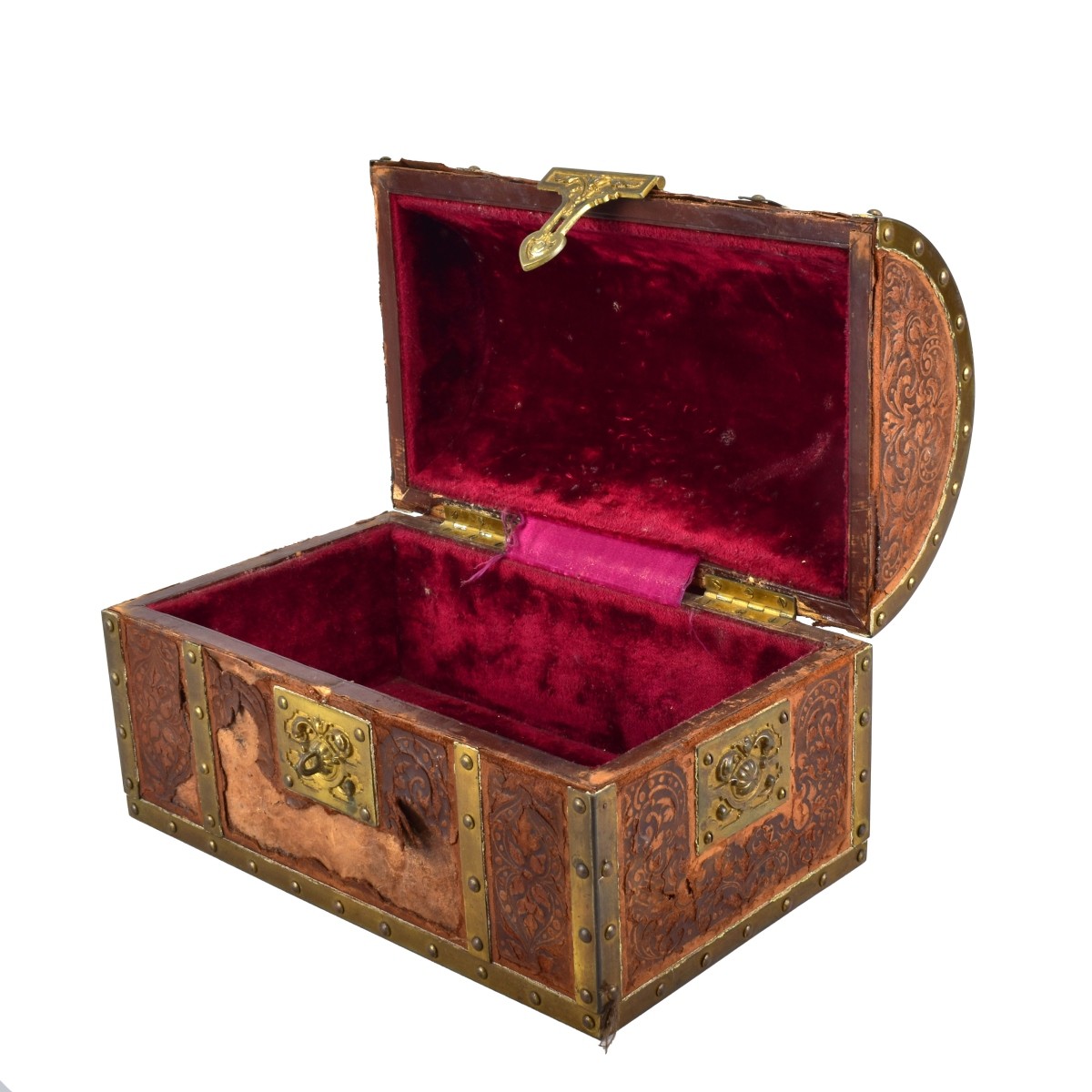 Treasure Chest Box with Bronze Mounts