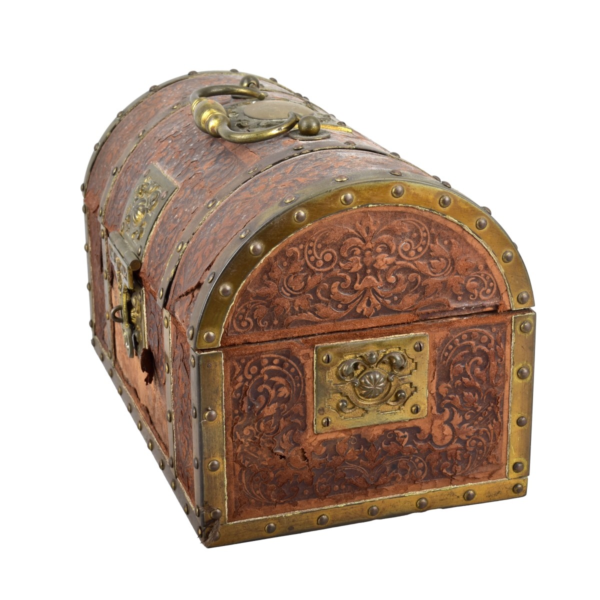 Treasure Chest Box with Bronze Mounts