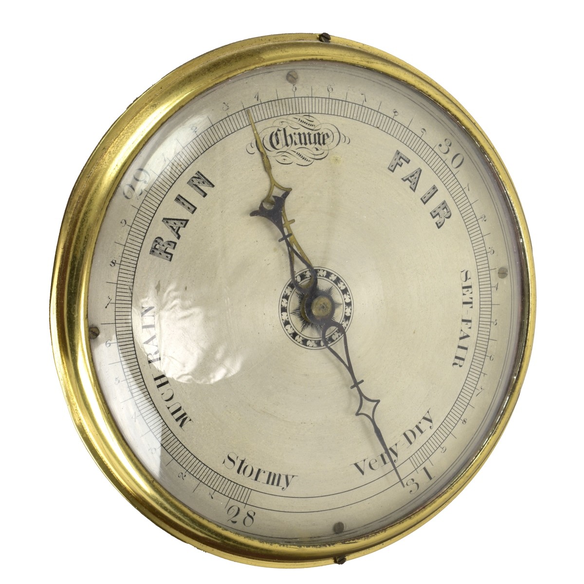 P. Pedretti English Thermometer Barometer