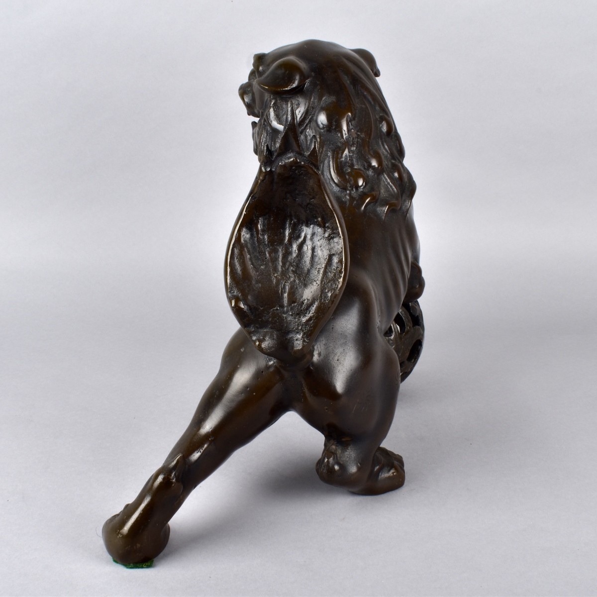 Large Chinese Foo Dog Bronze Sculpture