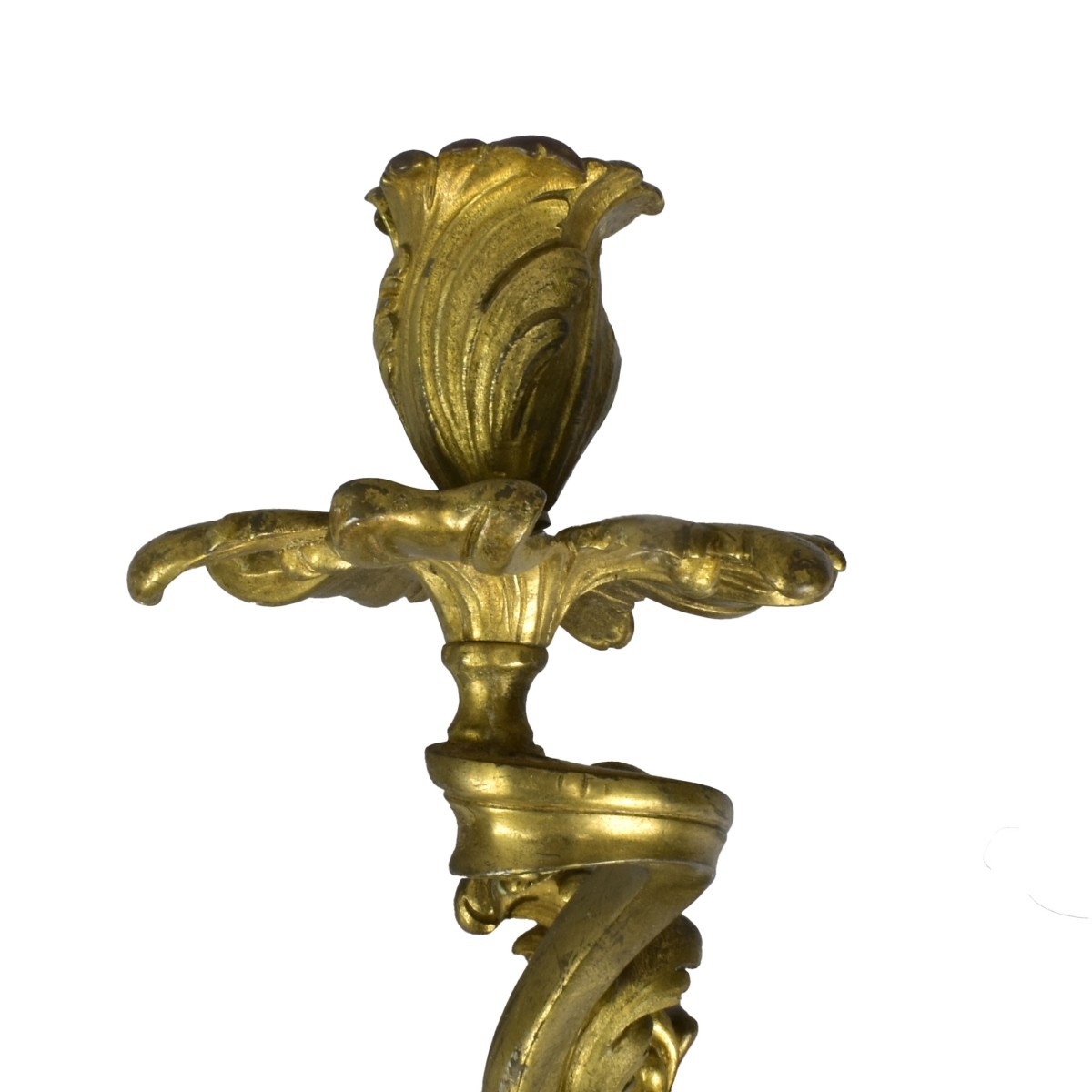 Pr Bronze Rococo Sconces