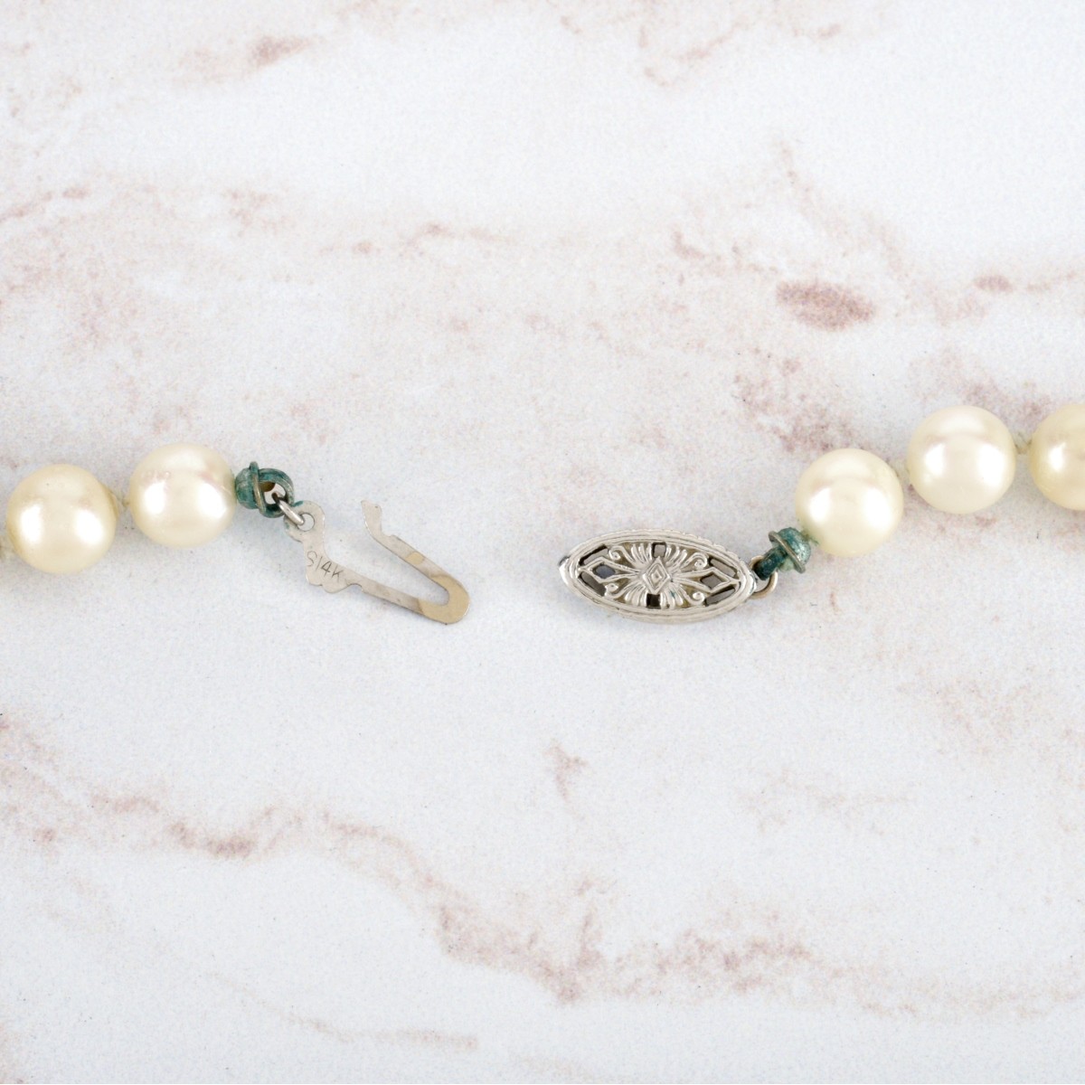 Pearl and 14K Necklace