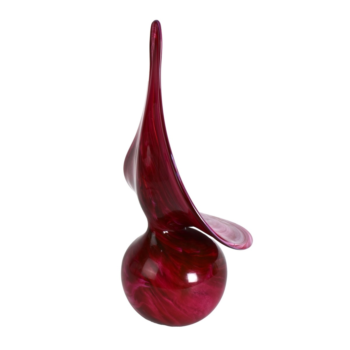 Lg Pulpit Art Glass Vase