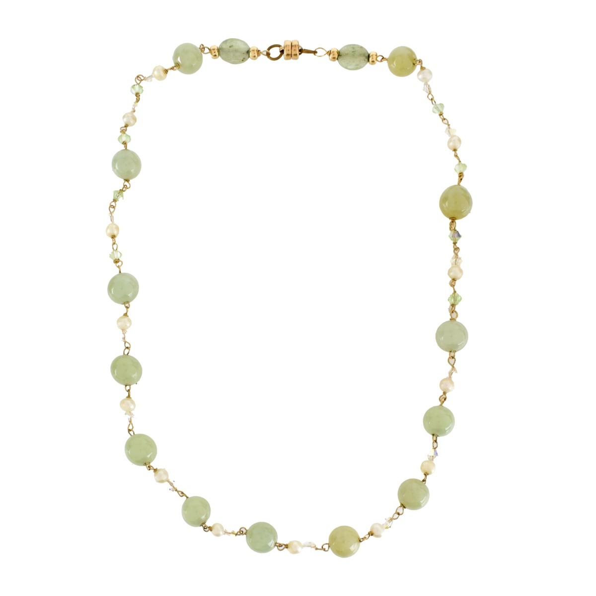 Jade and 14K Necklaces