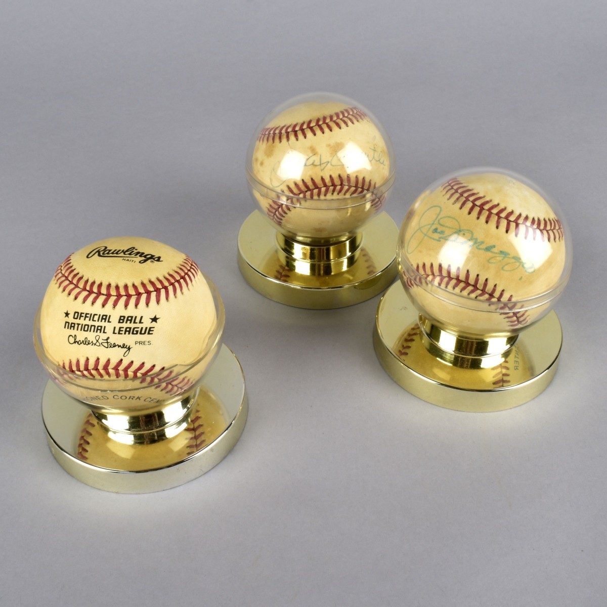 Three Autographed Baseballs