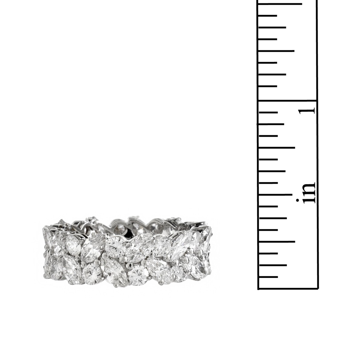Bulgari Diamond and Platinum Ring