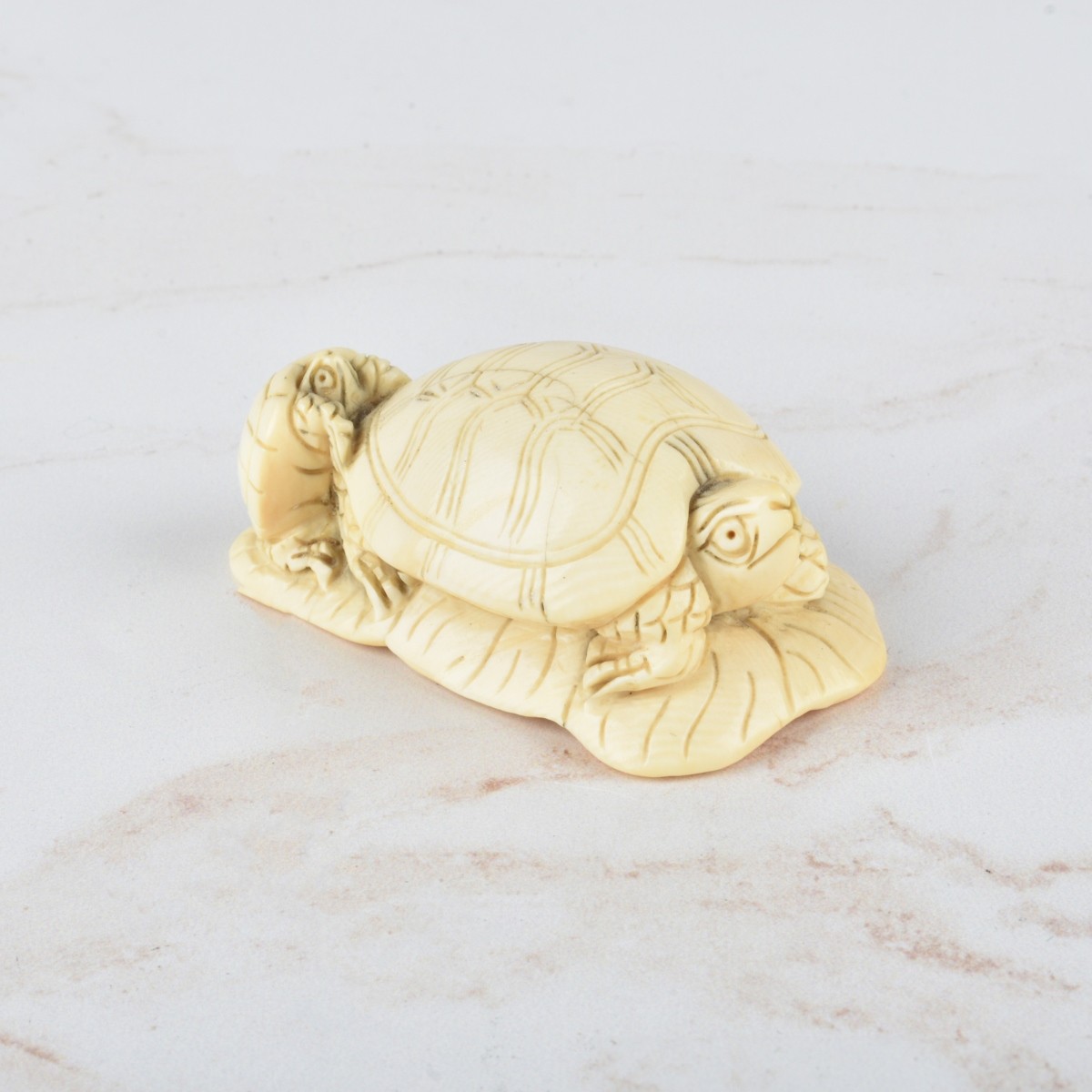 Carved Turtle Netsuke