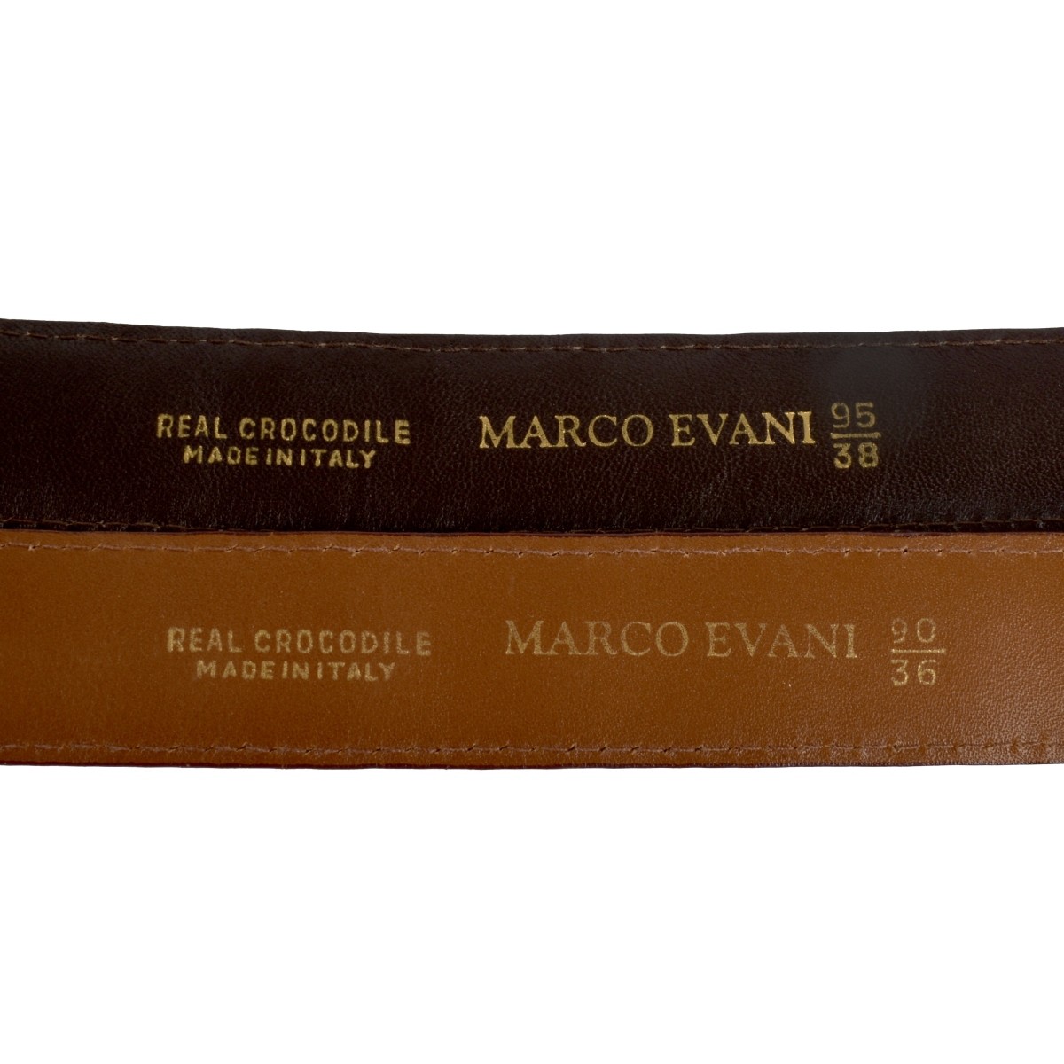 2 Marco Evani Belts Crocodile