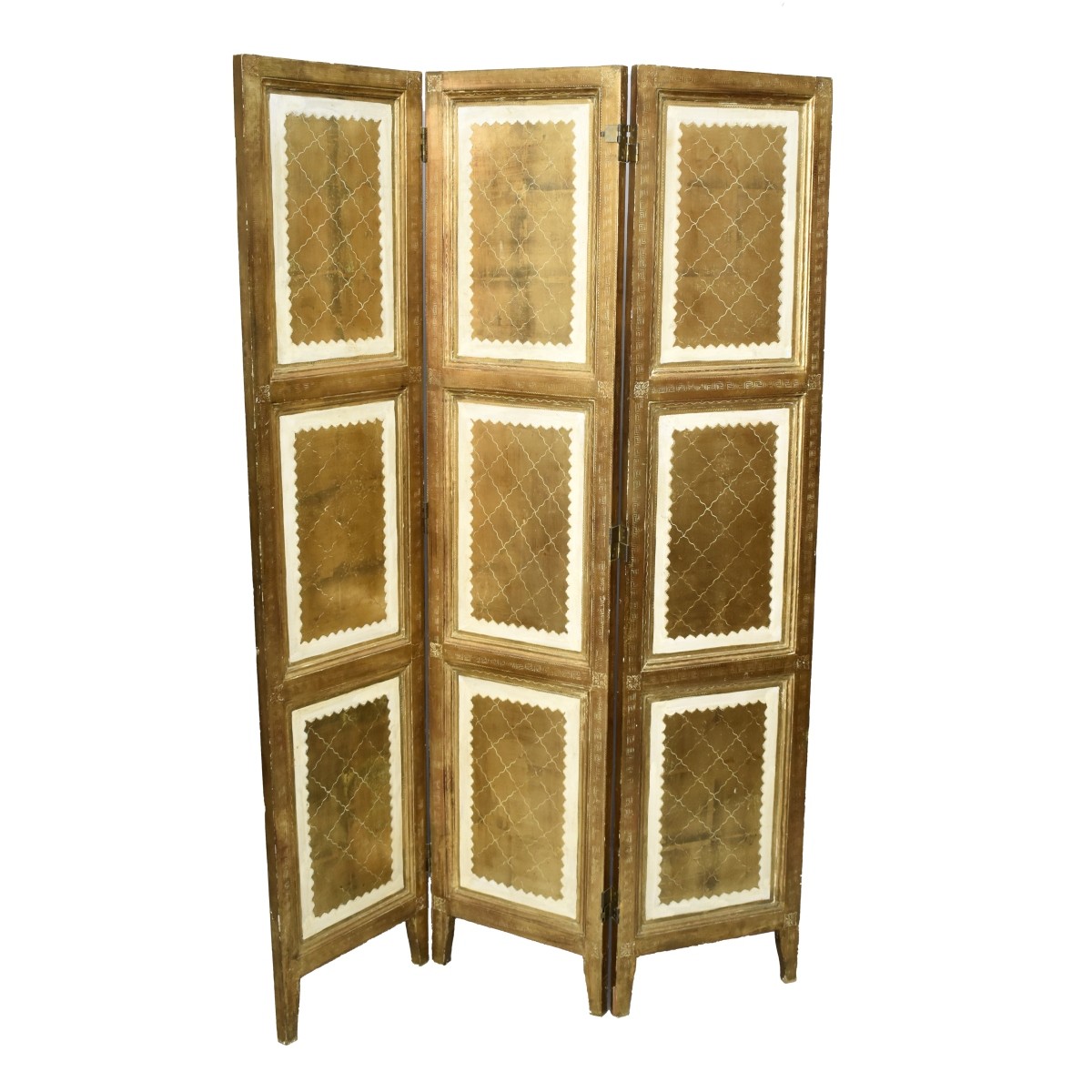 Mid 20th C. Neoclassical Style 3-Panel Screen