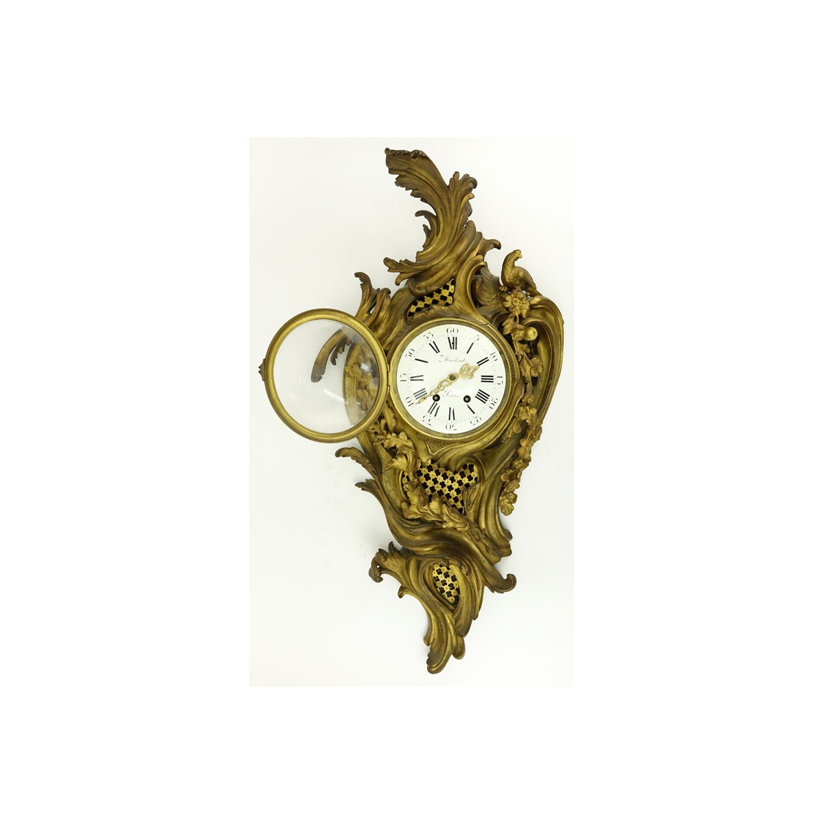 Antique Martinot Bronze Cartel Clock