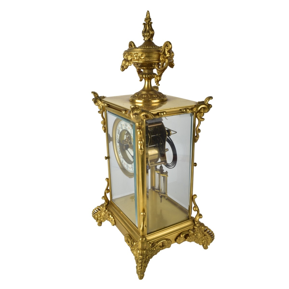 Waterbury Gilt Bronze Clock
