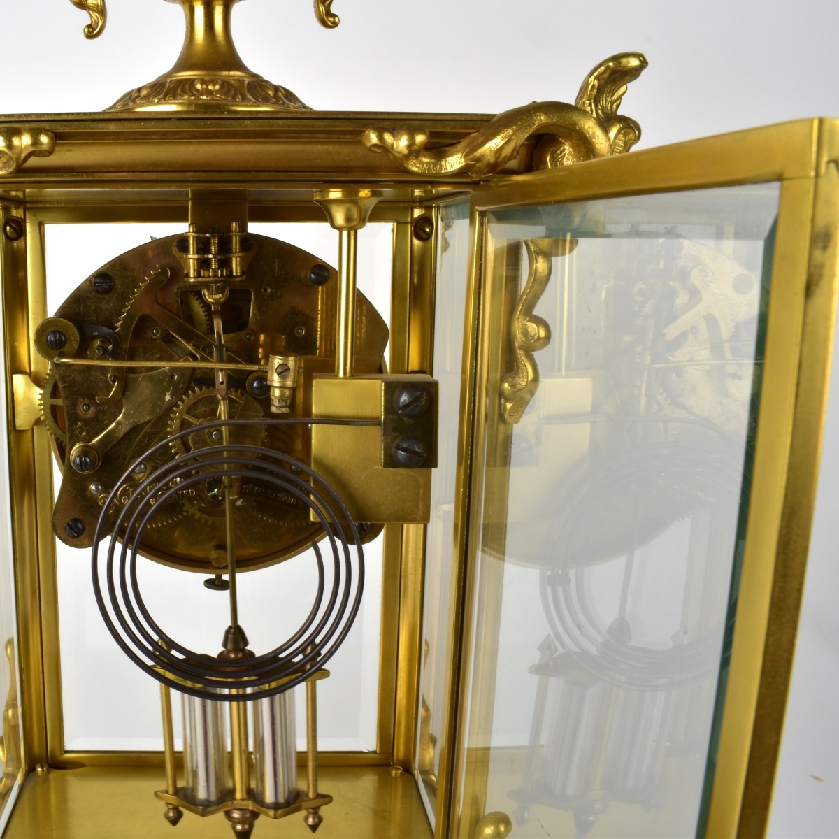 Waterbury Gilt Bronze Clock