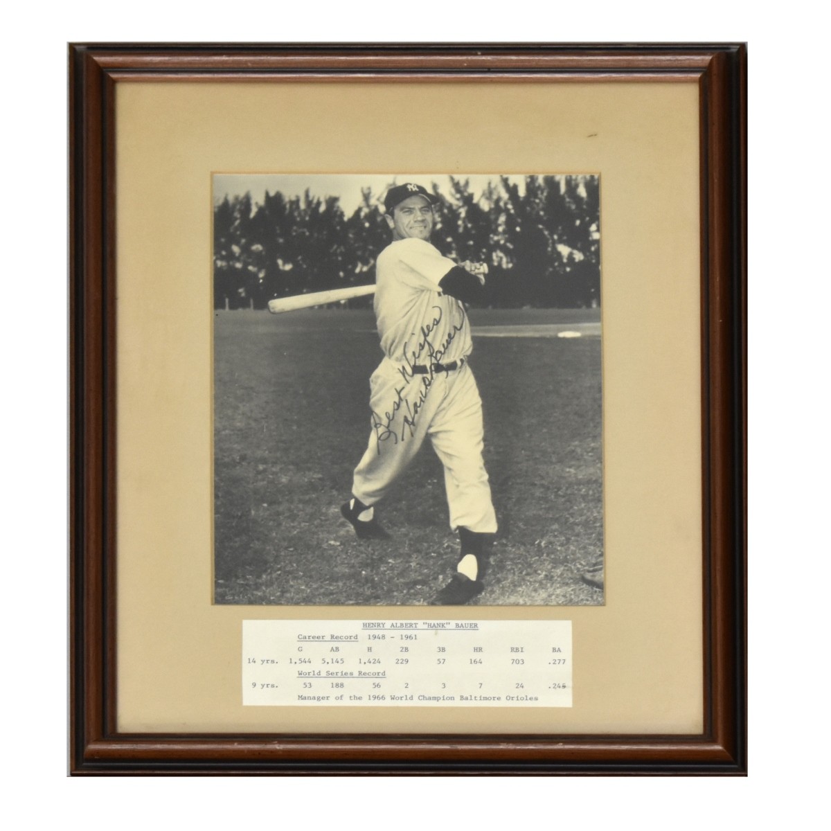 Autograph Baseball Photographs Yankees Eight (8)