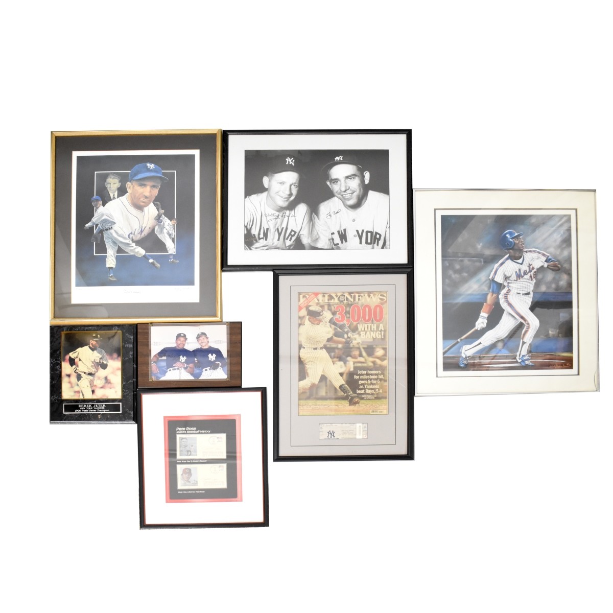 Autographed Baseball Memorabilia Seven (7) pcs