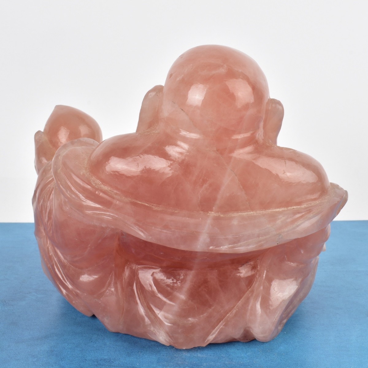 Chinese Rose Quartz Buddha