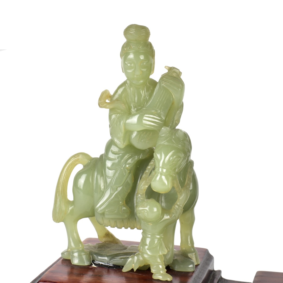 Chinese Jade Musician on Horses