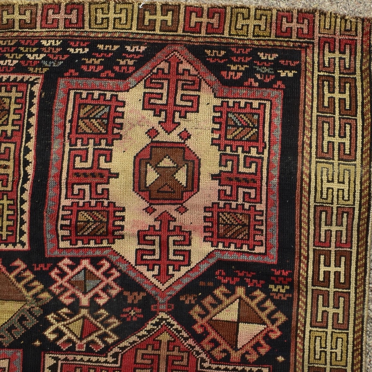 Semi Antique Afghan Tribal Rug