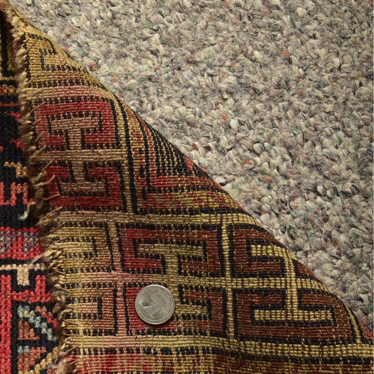 Semi Antique Afghan Tribal Rug