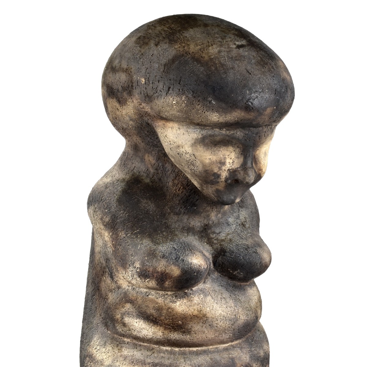 Modern Sculpture Cast Stone Woman