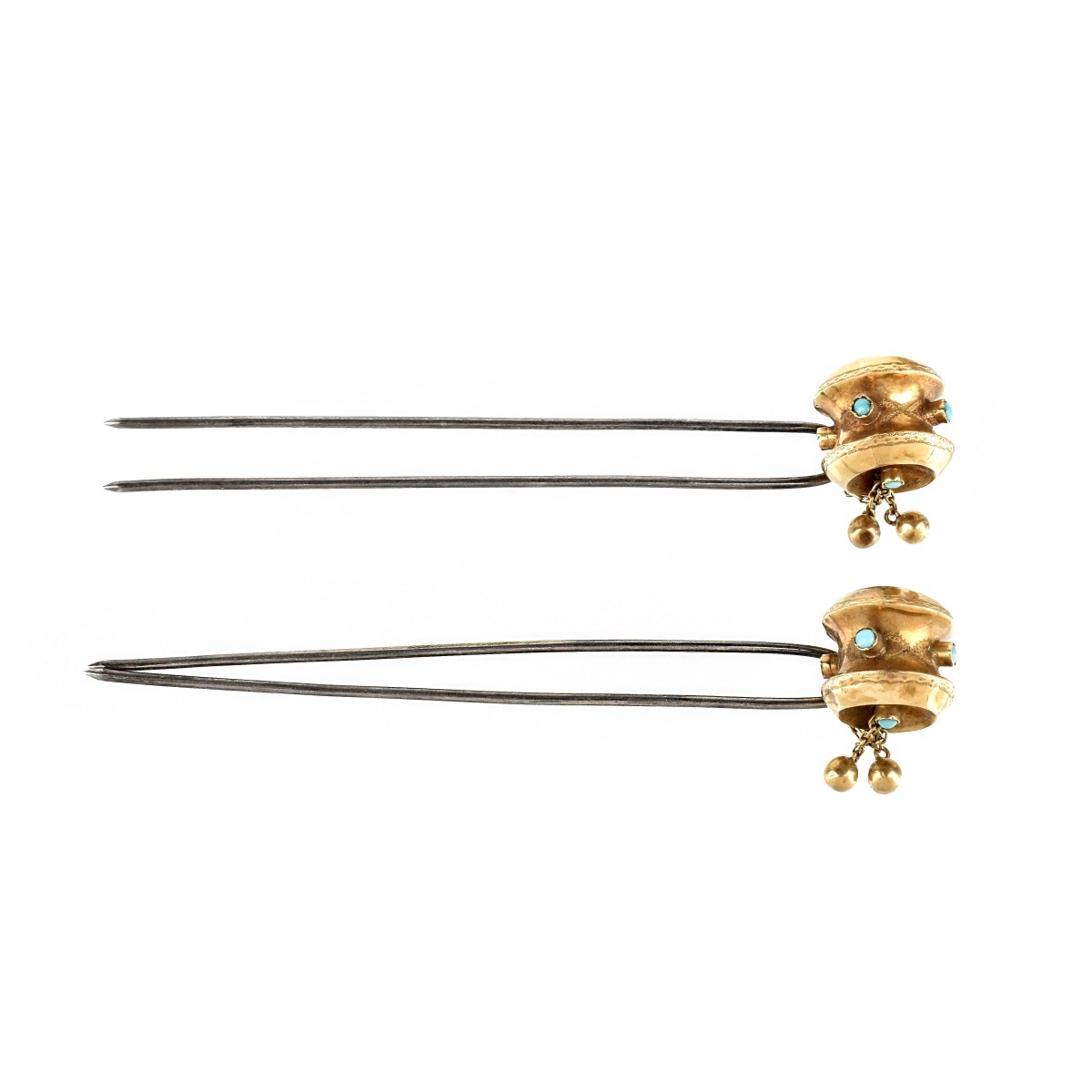14K and Turquoise Hat Pins