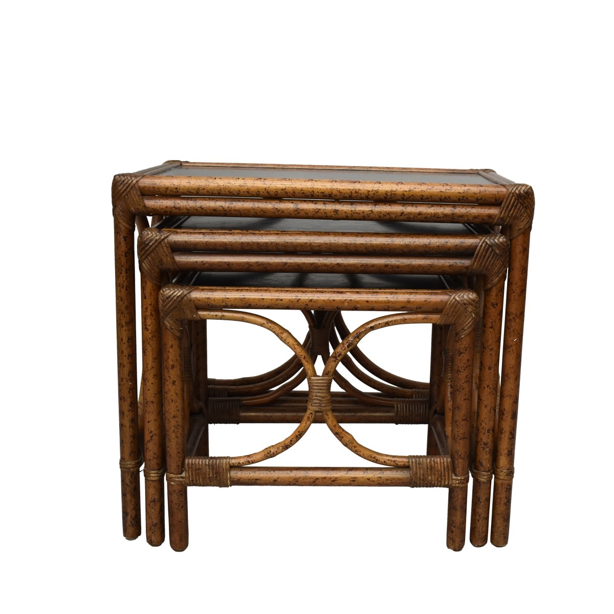 Hollywood Regency Chinoiserie Nesting Tables
