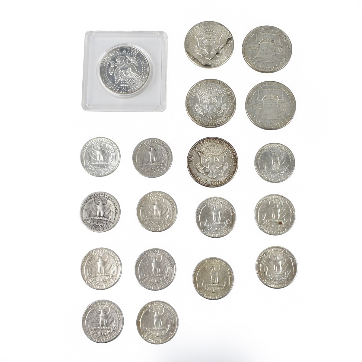 US Silver Half Dollars and Quarters