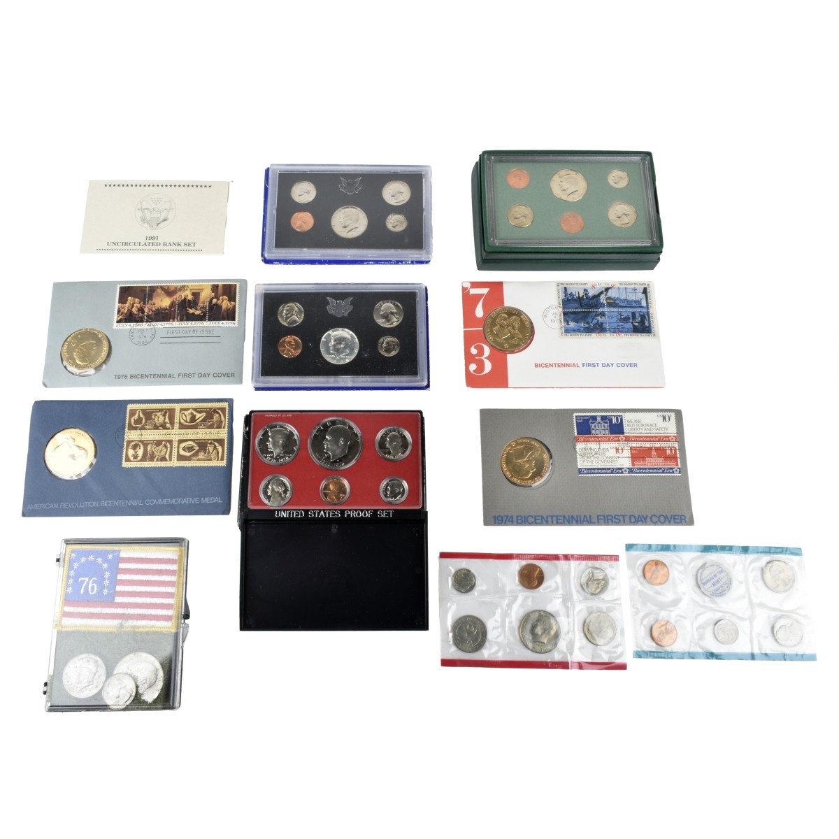 US Coins, Stamps and Medals