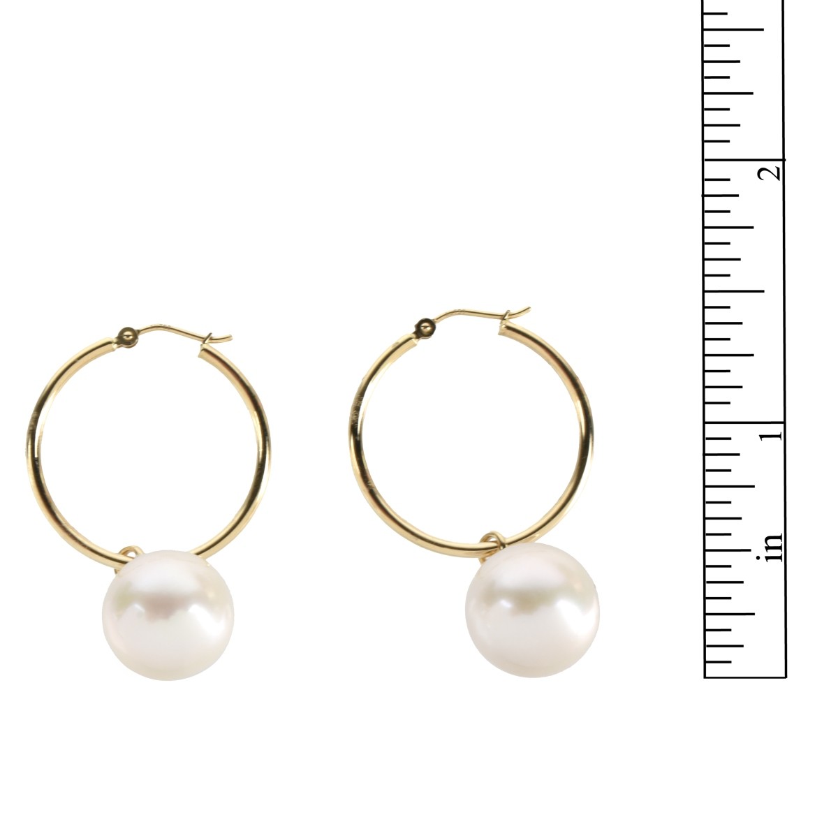Pearl and 18K Earrings