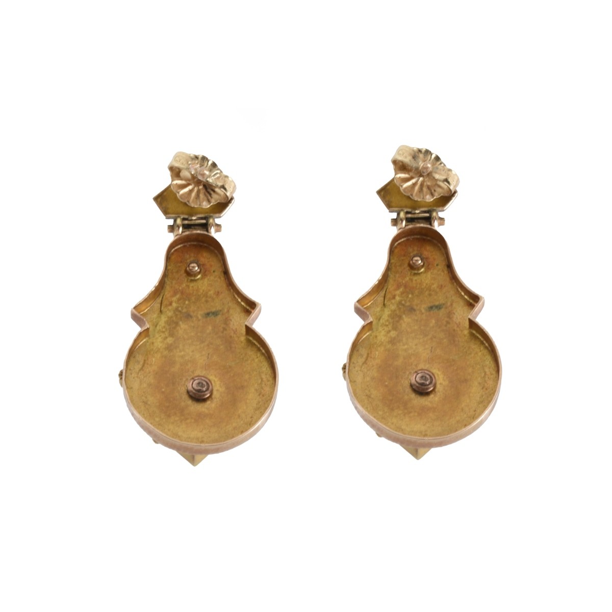 Victorian 14K Brooch and Earrings