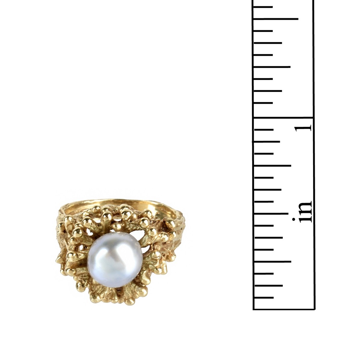 Pearl and 14K Ring