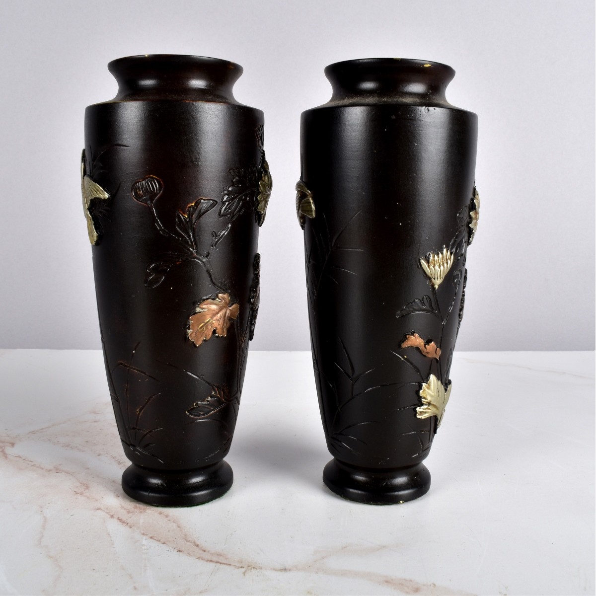 Pair of Antique Japanese Vases