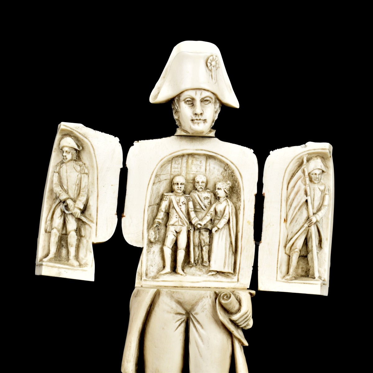 19th C. Napoleon Triptych Figurine