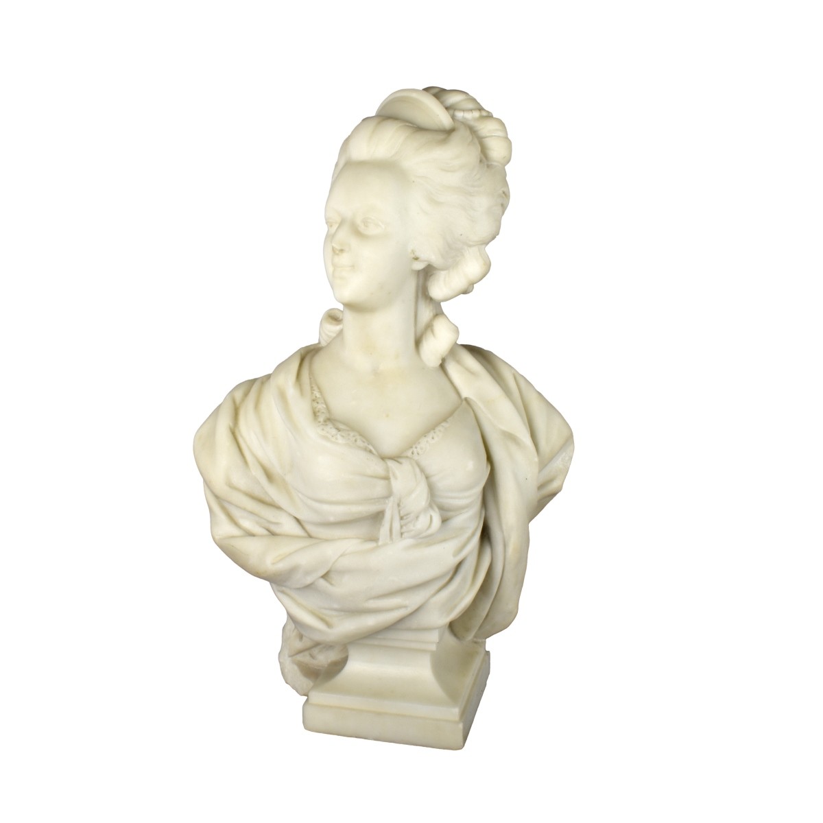 Antique Carved Marble Bust