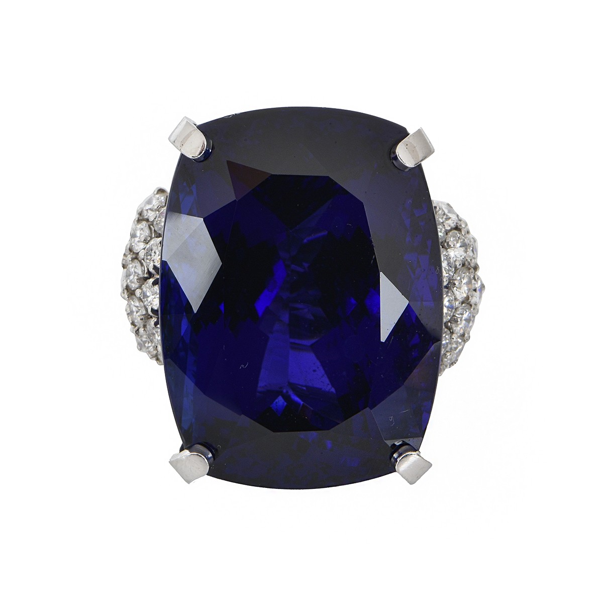 Oscar Heyman 115.24ct Tanzanite & Diamond Ring