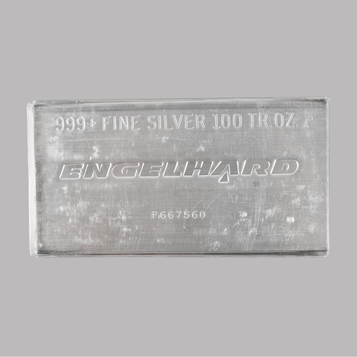 Engelhard 100 OZT Fine Silver Bar