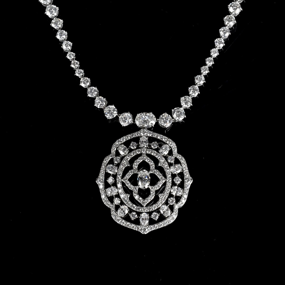 Piranesi Diamond and 18K Pendant Necklace