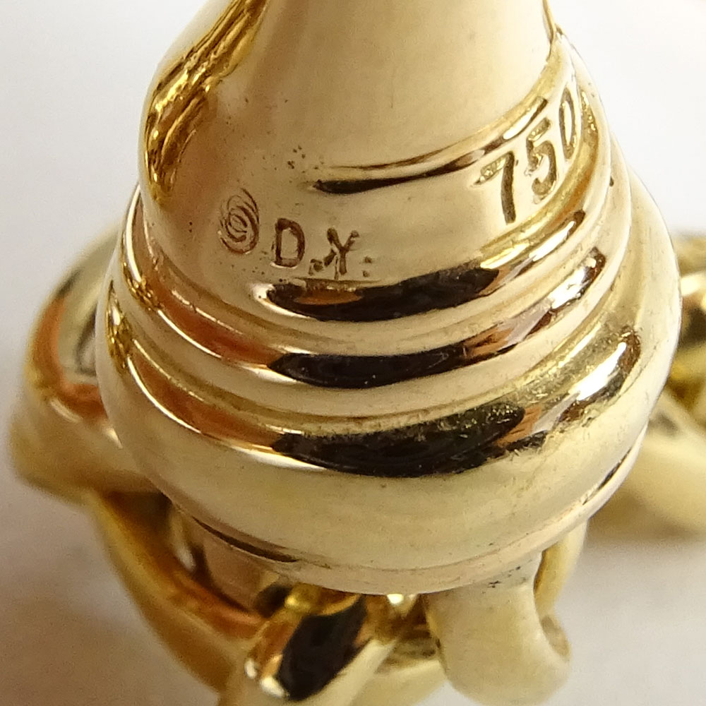 Custom Made David Yurman Heavy 18 Karat Rose Gold Wheat Chain Bracelet. Signed 750.