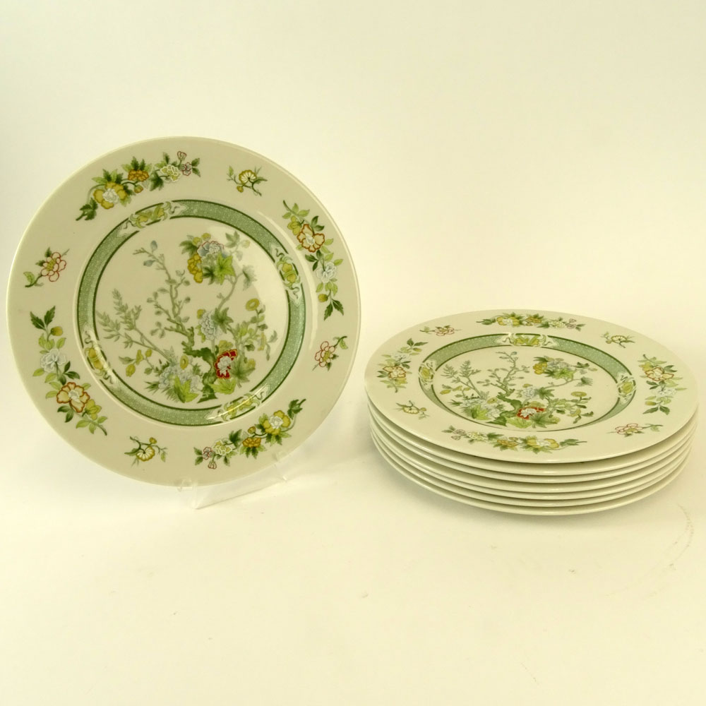 Eight (8) Royal Doulton China Dinner Plates in the "Tonkin"