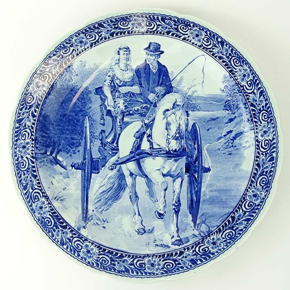 Delft Royal Spinx Maastricht Porcelain Charger.