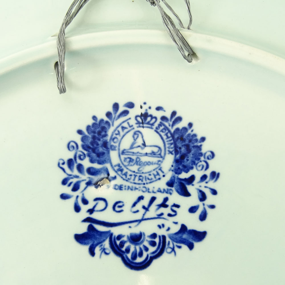 Delft Royal Spinx Maastricht Porcelain Charger.