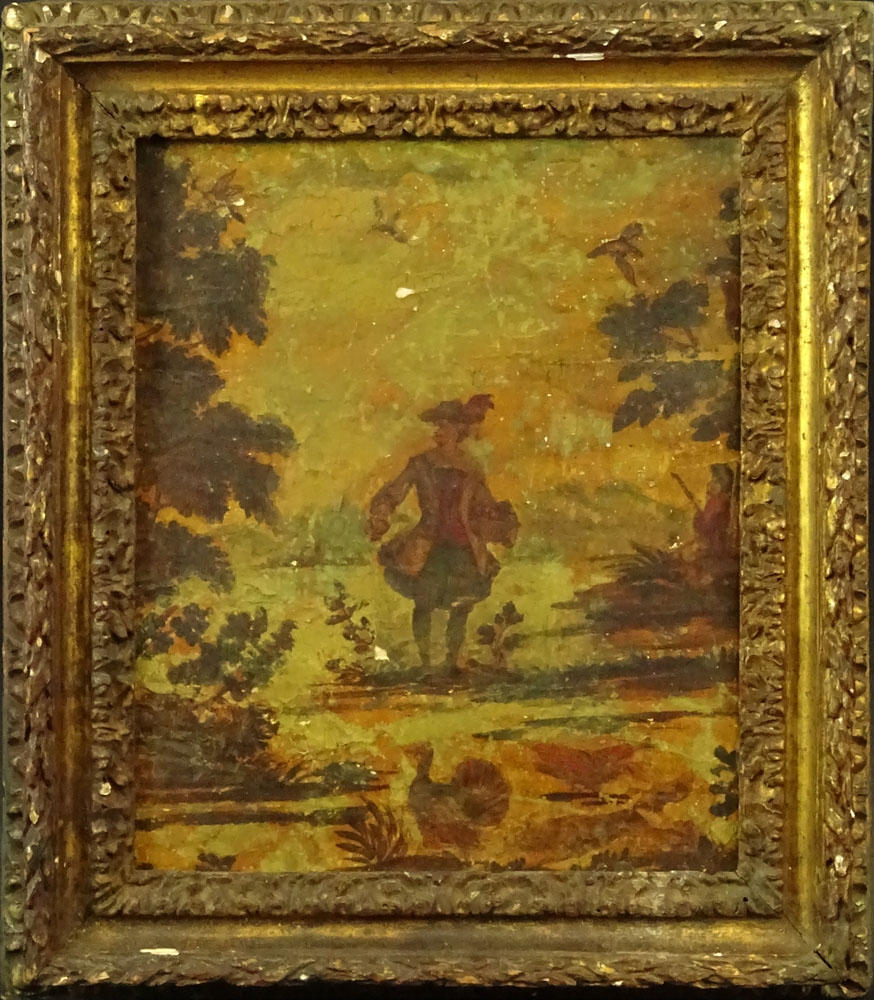 Pair of Early 20th Century French decorative framed panels.