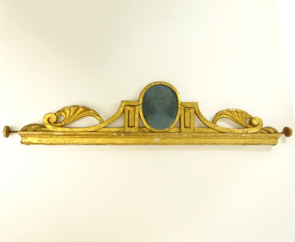19th Century Carved and Gilt Wood Valance.