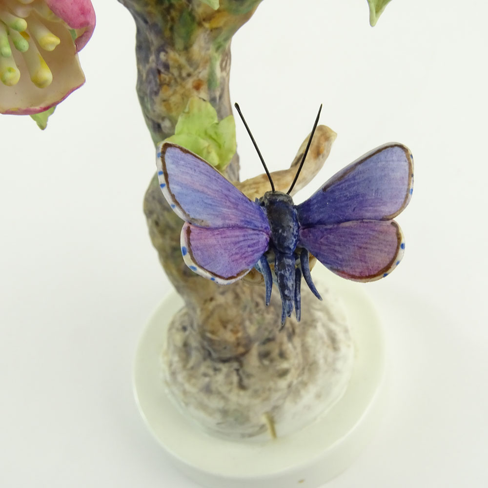 Dorothy Doughty Royal Doulton Porcelain Bird Group "Crabapple & Butterfly". 