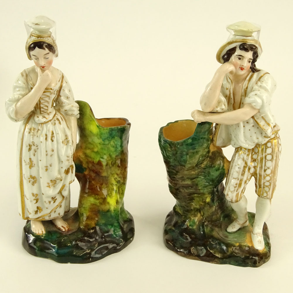 Pair of Jacob Petit Porcelain Figural Scent Bottles.