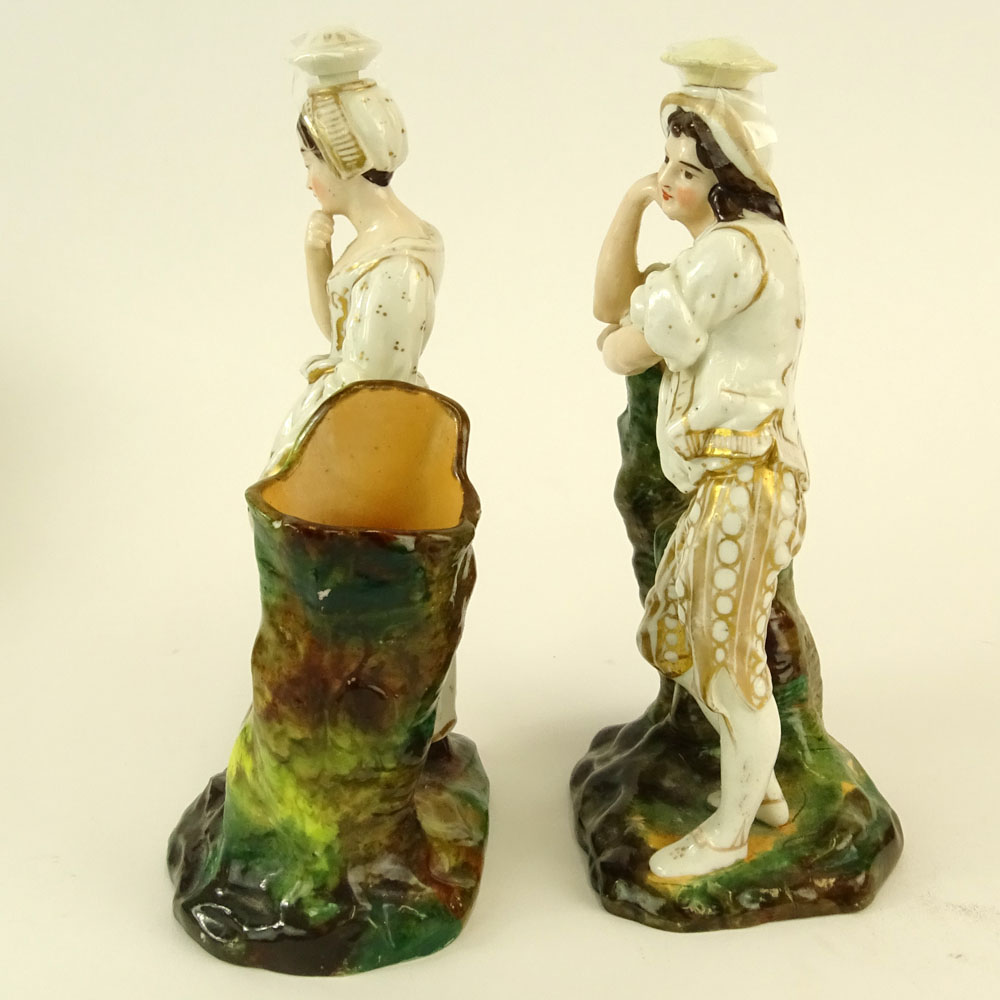 Pair of Jacob Petit Porcelain Figural Scent Bottles.